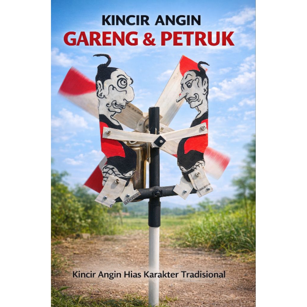 DIY Mainan kincir Angin  Gareng petruk handmade
