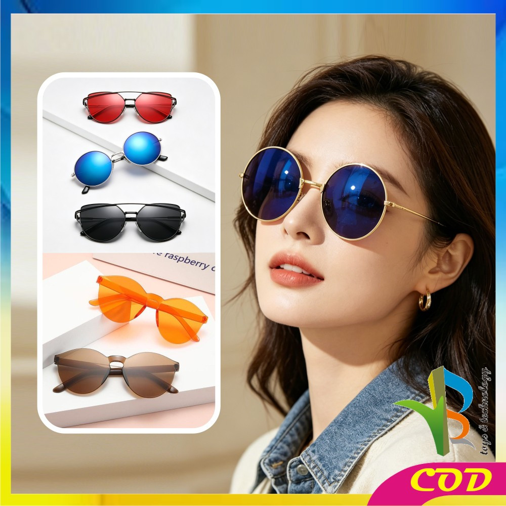 RB-C93-95 Kacamata Fashion Wanita Kekinian  / Kacamata Transparan Murah / Kaca mata Bulat Boboho