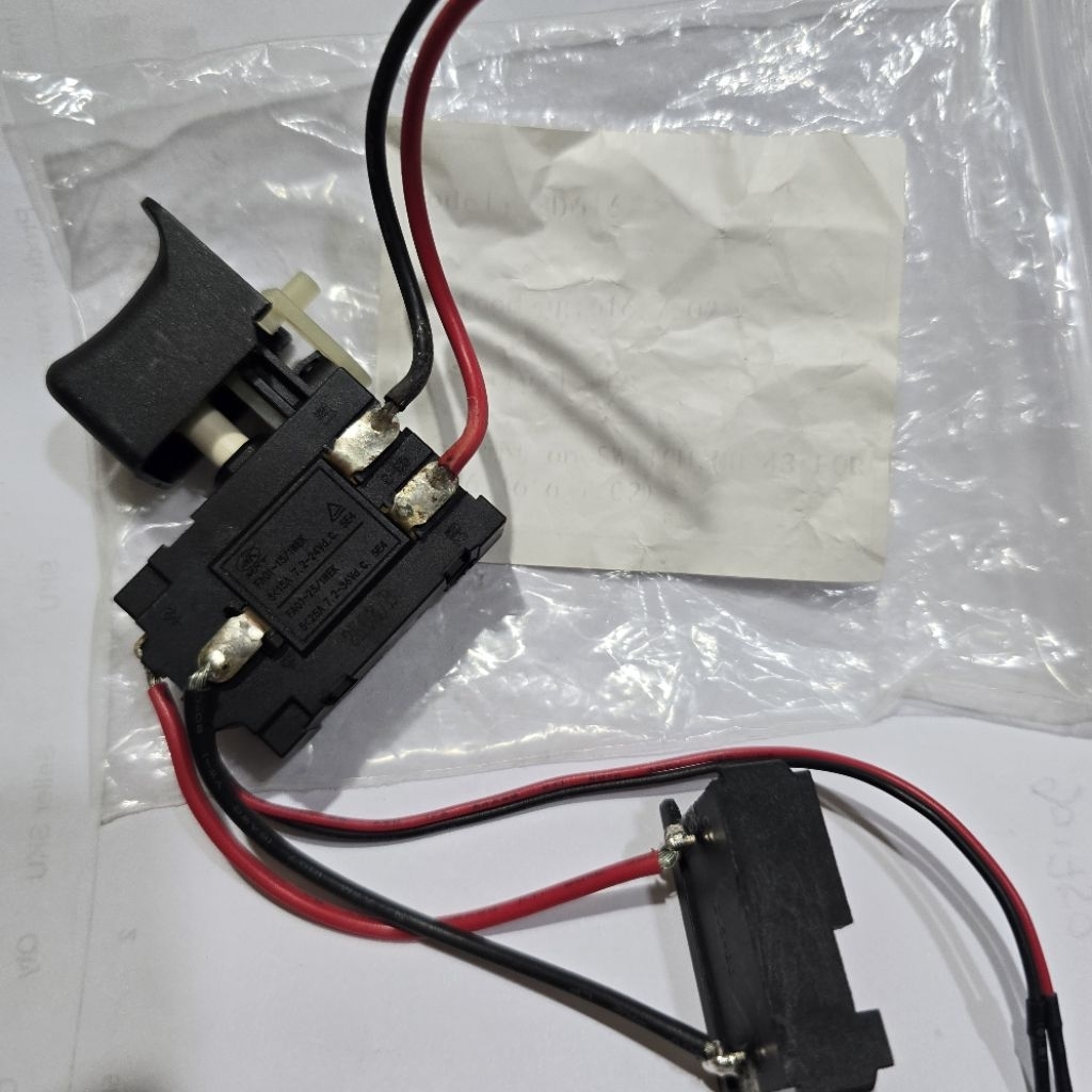 SWITCH DOLIZ BD 616 SAKLAR ONOFF MESIN BOR CORDLESS BOR BATERAI BATTERY DOLIZ BD616 ORIGINAL