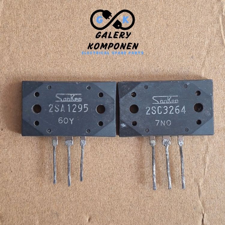 TRANSISTOR SANKEN 2SC3264 2SA1295 C3264 A1295 CABUTAN UPS ORIGINAL