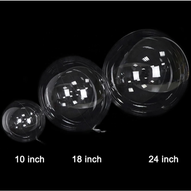 Balon PVC / Balon Transparan / Balon Polos / Balon Bening / Balon PVC 10 inch / Balon Pvc 24