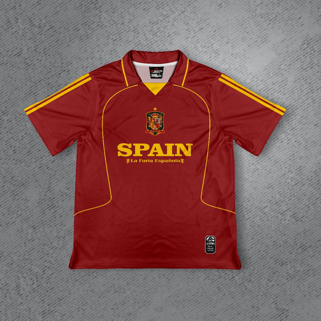 RHEI JERSEY SPANYOL VINTAGE // JERSEY RETRO CLASIC FULL PRINTING