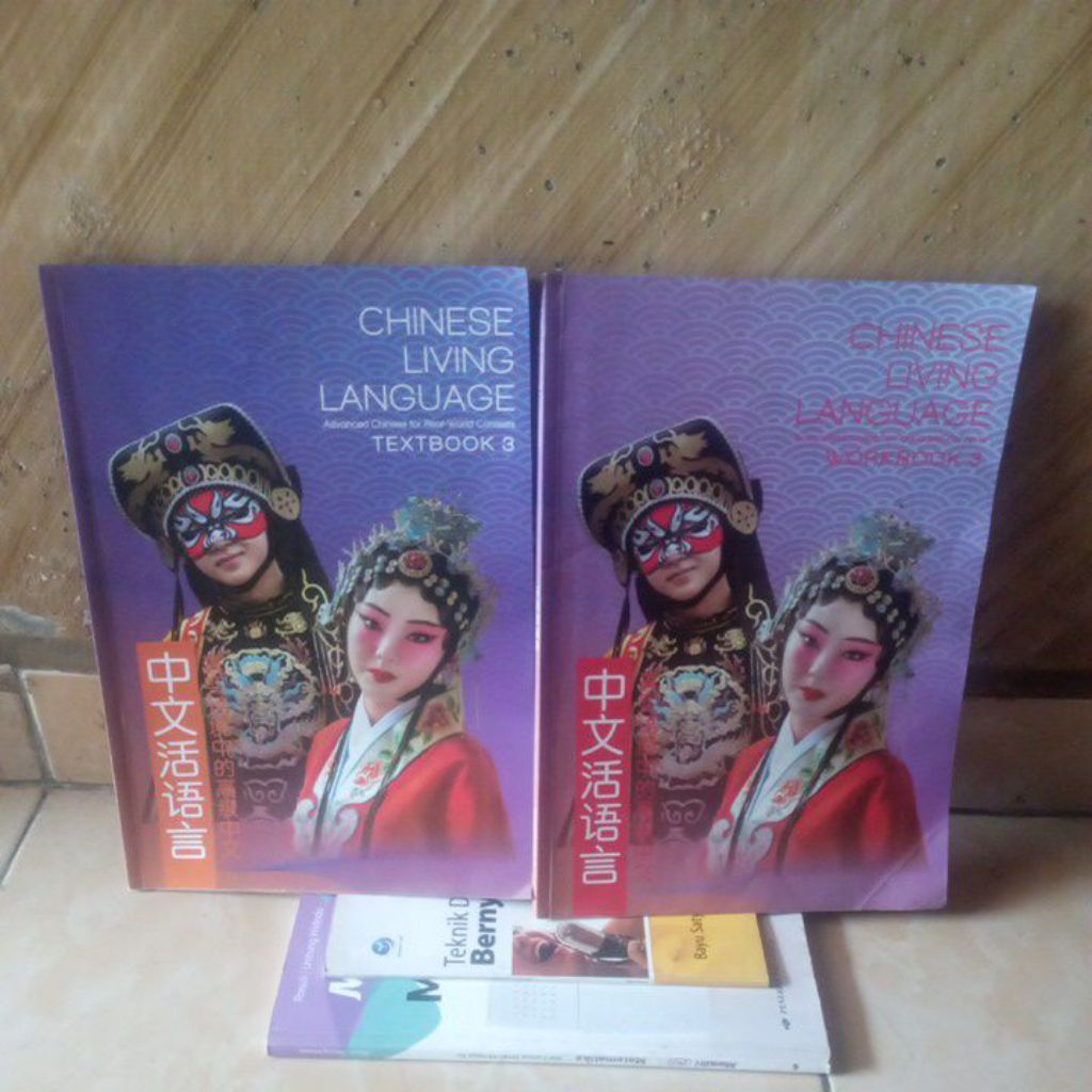 buku bekas; Bahasa Mandarin Chinese Living Language textbook  & workbook 3 untuk SMA kelas 12