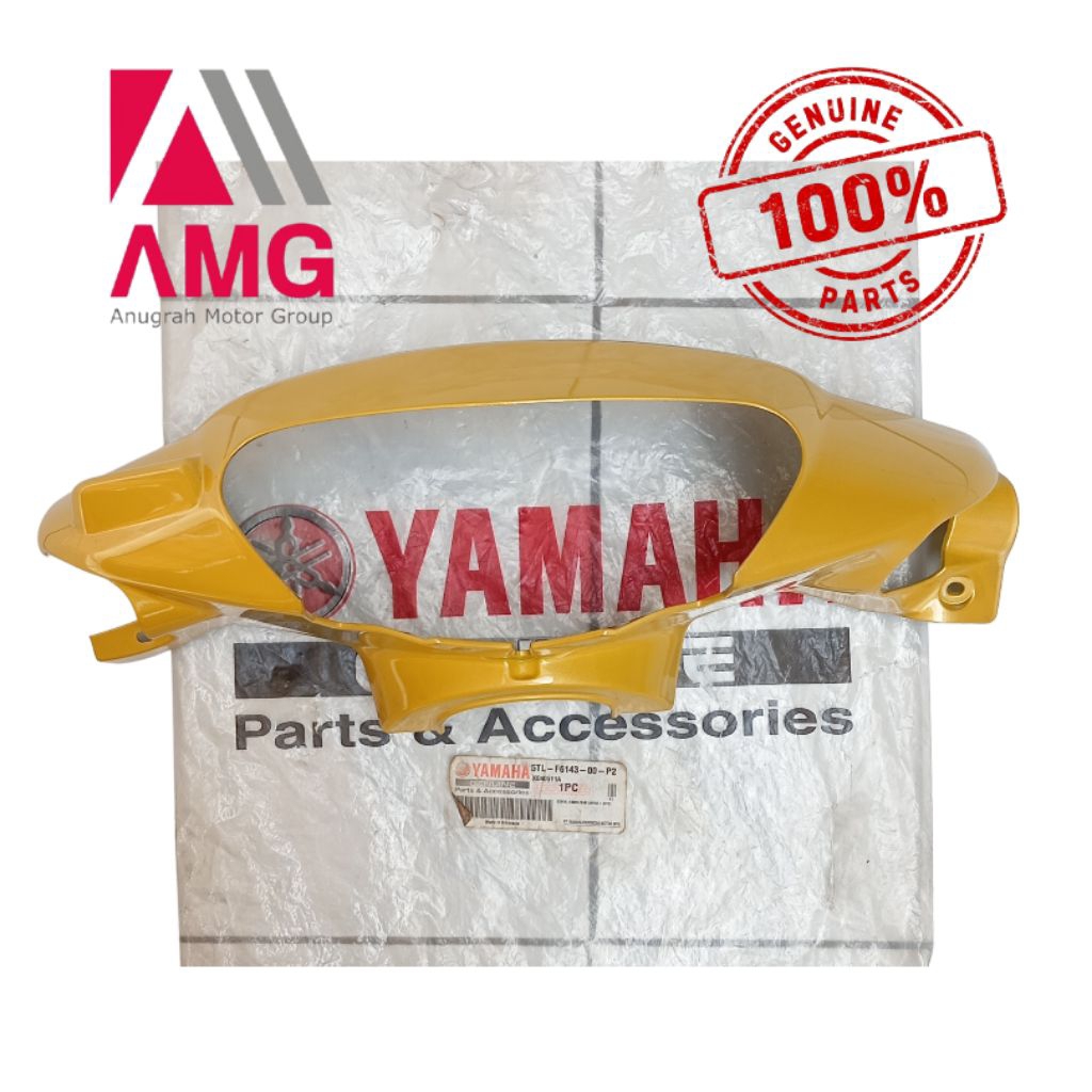 COVER, HANDLEBAR UPPER 1 YAMAHA MIO SPORTY KUNING (5TL-F6143-00-P2) / BATOK DEPAN