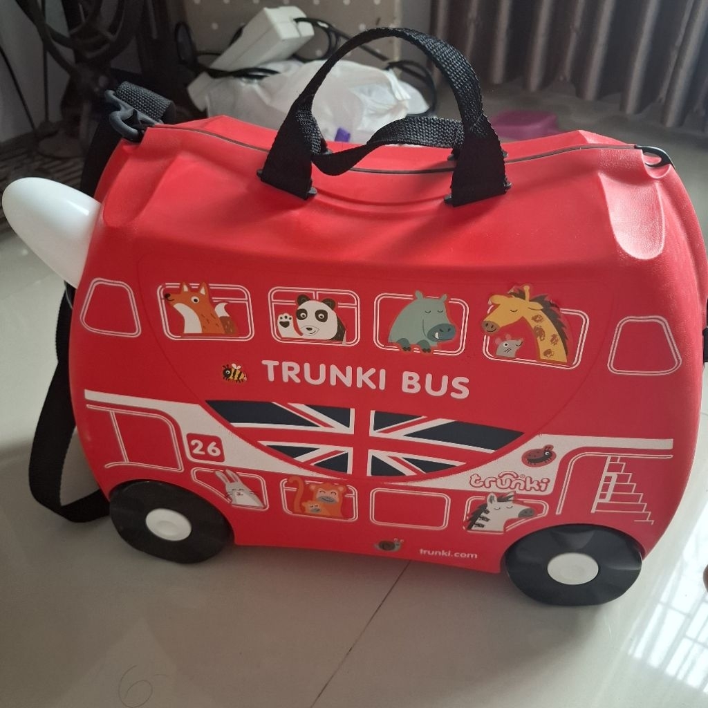 Preloved Koper Trunki Anak Gambar Bus