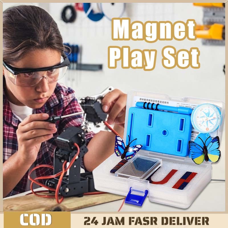 34pcs Magnet Edukasi Anak Mainan Edukasi Magnet Magnetik Mainan Edukasi Anak Mahnet Mainan Anak