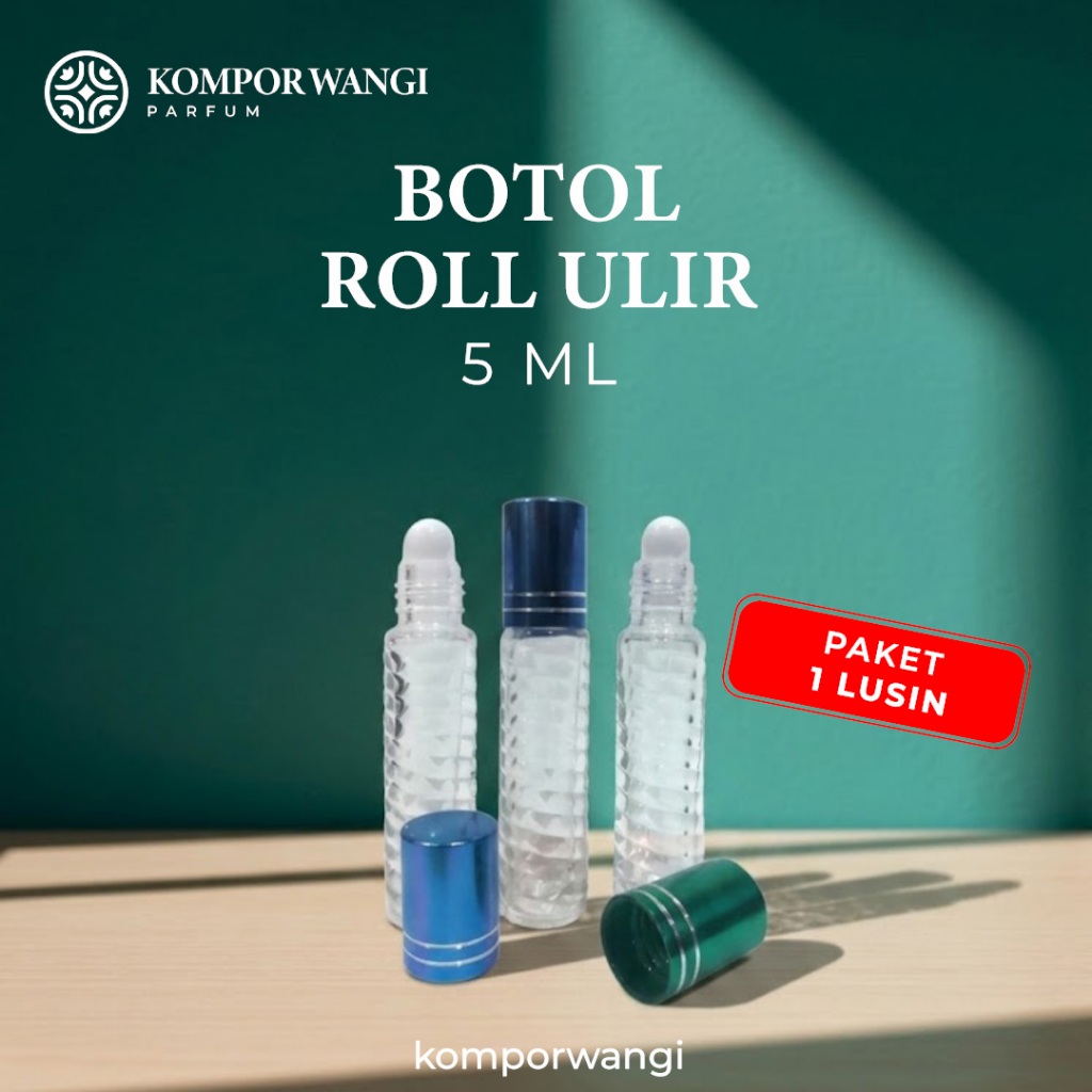 PAKET 1 LUSIN BOTOL PARFUM ROLL ON OLES ULIR UKURAN 5 ML