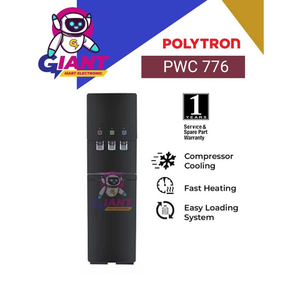 DISPENSER GALON BAWAH POLYTRON PWC 776 / PWC776 / PWC-776