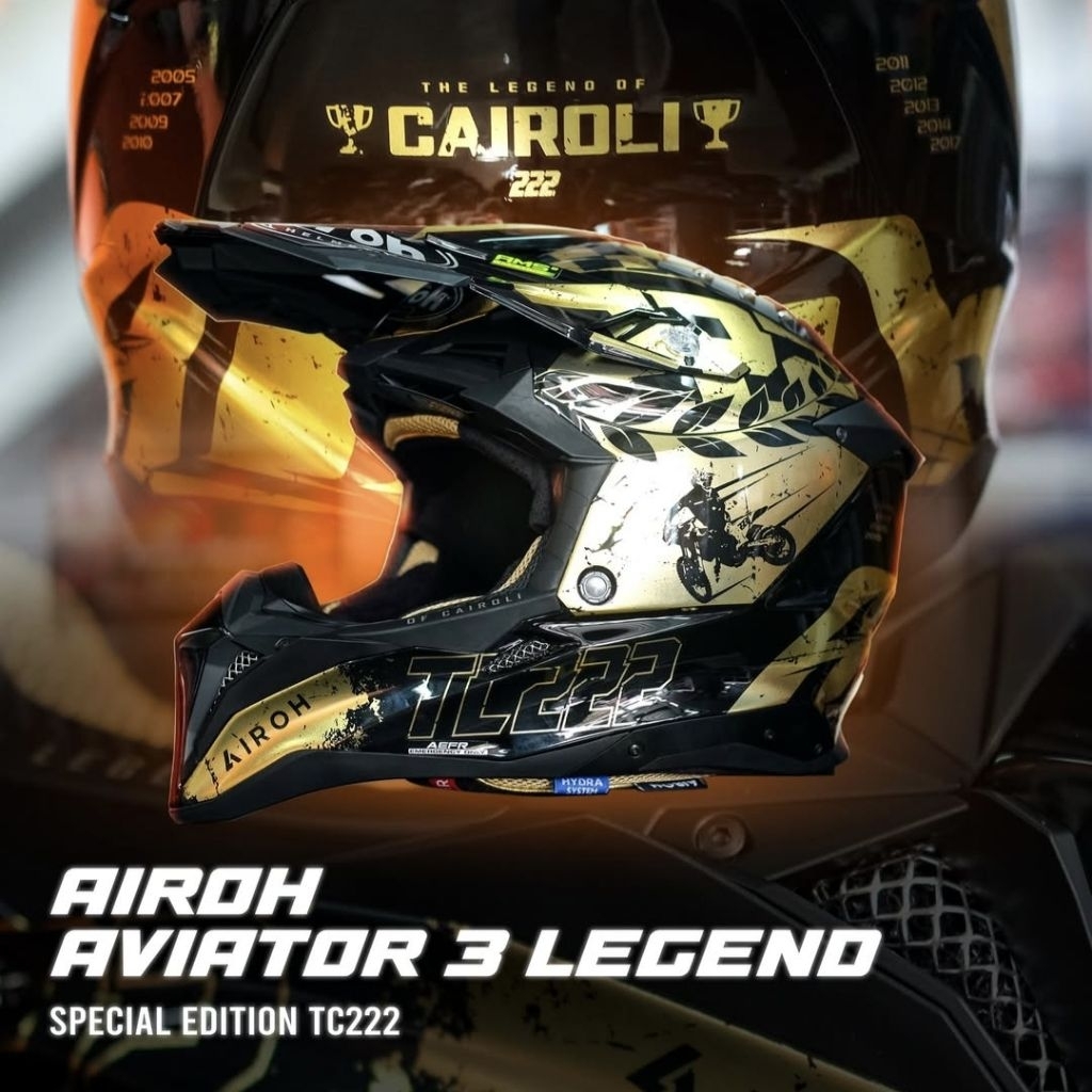 Helm Airoh Aviator 3 Legend Special Edition TC222