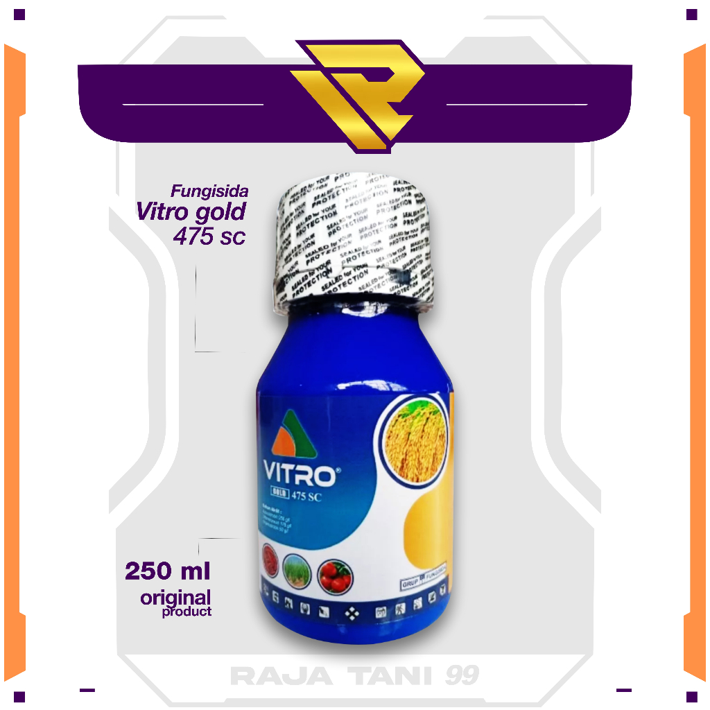 VITRO GOLD 475 SC - 250ml Fungisida Untuk Padi, Bawang Merah, Cabai, Tomat, Tanaman Hias ZPT