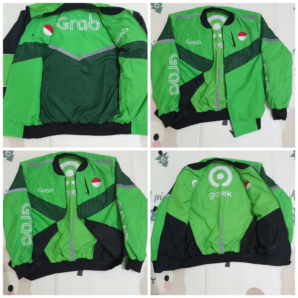 JAKET GOJEK GRAB BOLAK BALIK LOLOS VERMUK MURAH