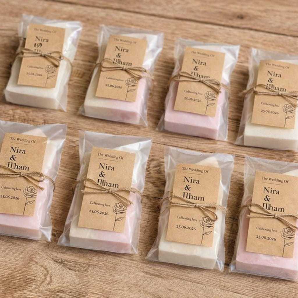 [paket 50 pcs] Souvenir pernikahan | Souvenir Sabun organik | wedding souvenir