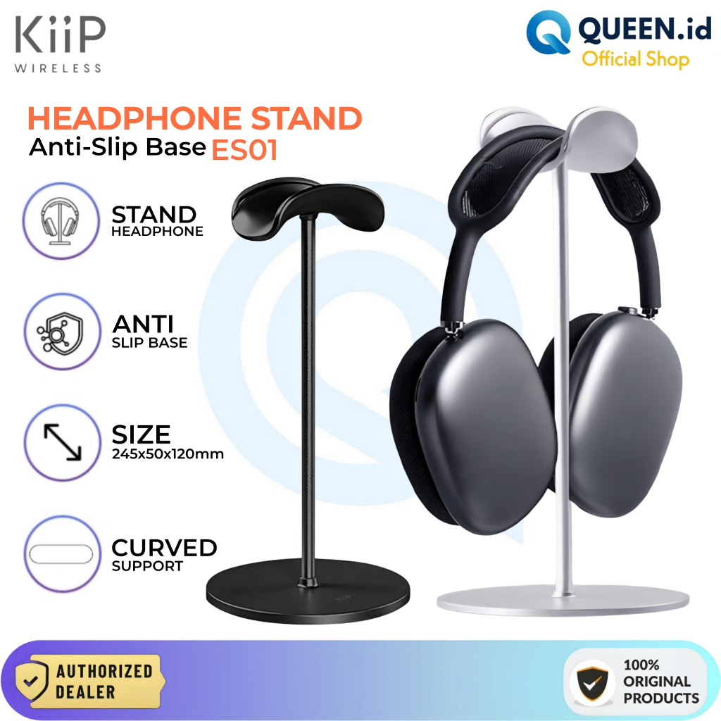 KIIP ES01 Stand Headphone Universal Base Holder Headset Tempat Gantungan Anti-Slip