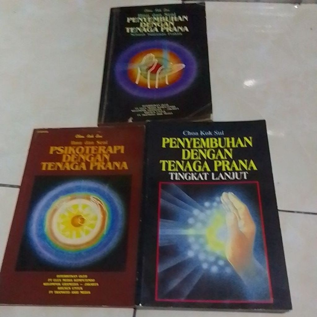 buku original penyembuhan / psikoterapi dengan tenaga prana