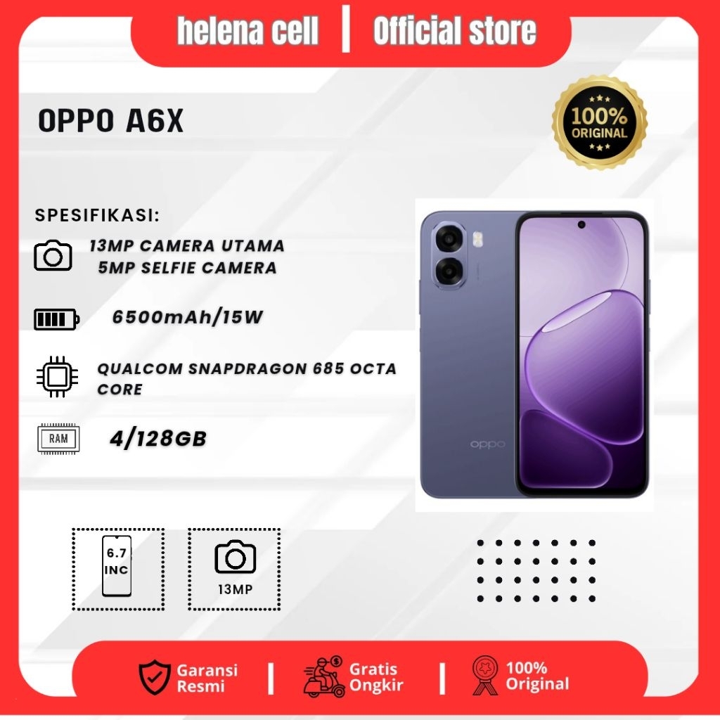 Oppo A6X Ram 4/128GB