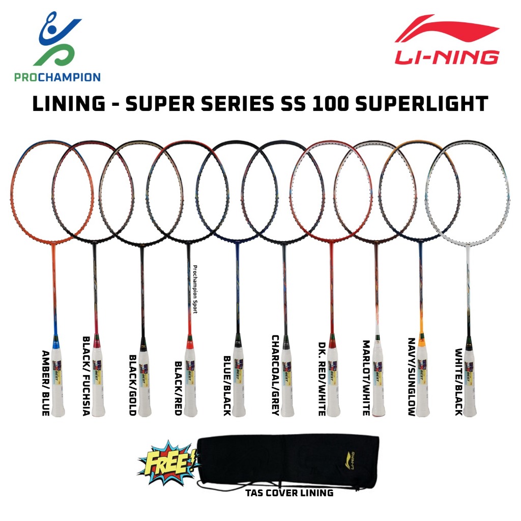 Raket Badminton LINING Super Series Ss 100 Superlight
