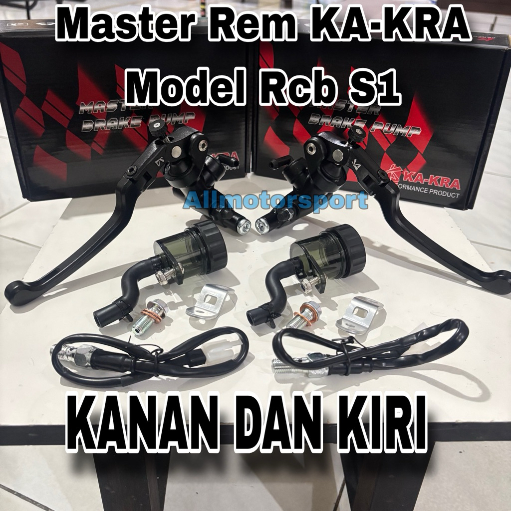 Master Rem Kakra kanan kiri Tanung Pisah Model S1 17MM Motor Beat Mio Jupiter Ninja Vario 125,150,16