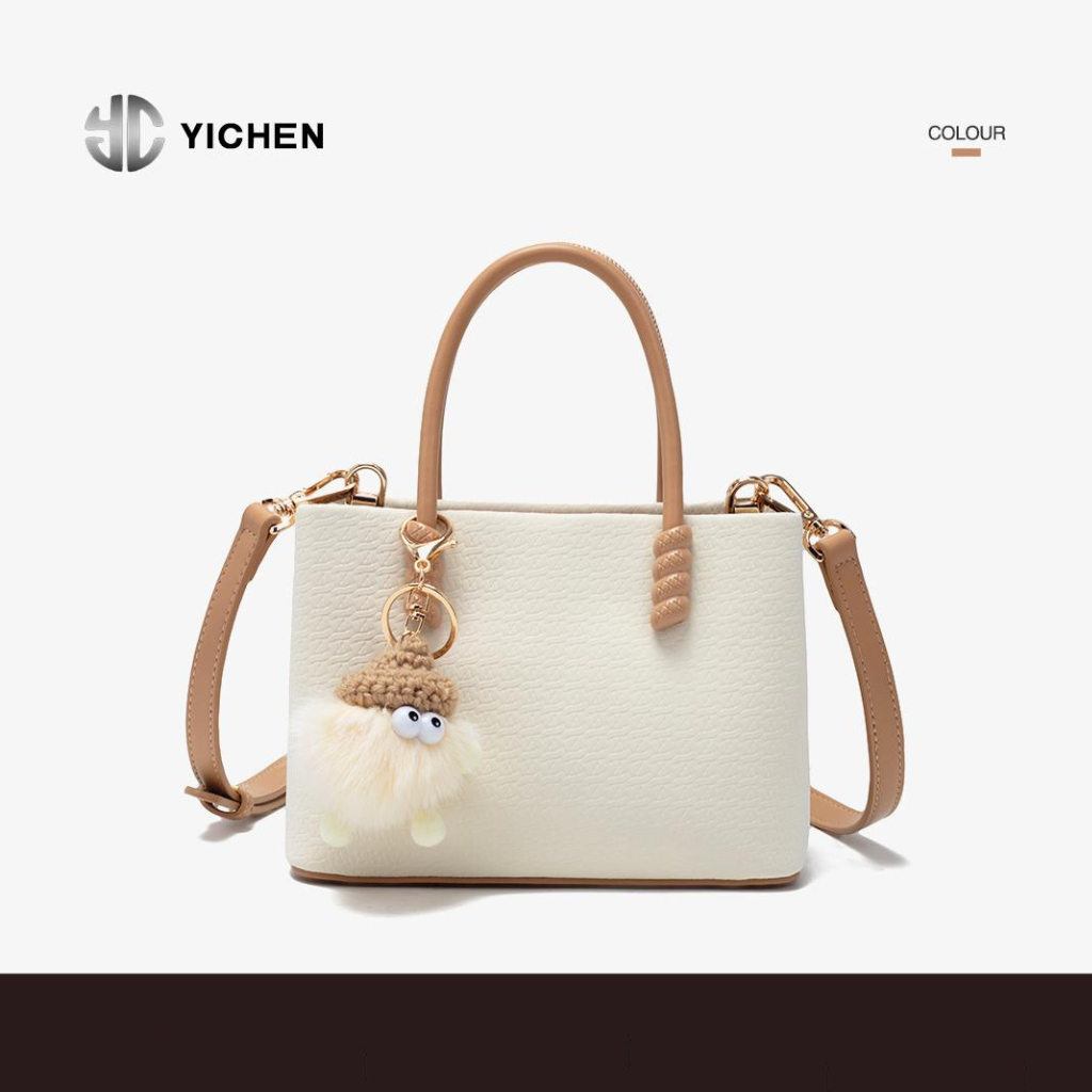 Yichen Sling Bag Import Tas Selempang Wanita Premium Elegan Klasik Warna Cream25596