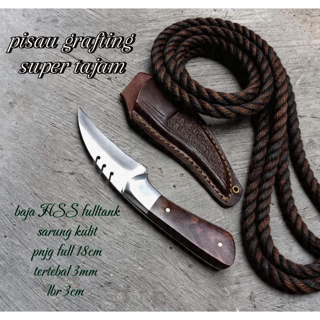 pisau grafting okulasi tanaman / pisau raut / pisau Jalu ayam / pisau stek kulit / pisau cangkok tan