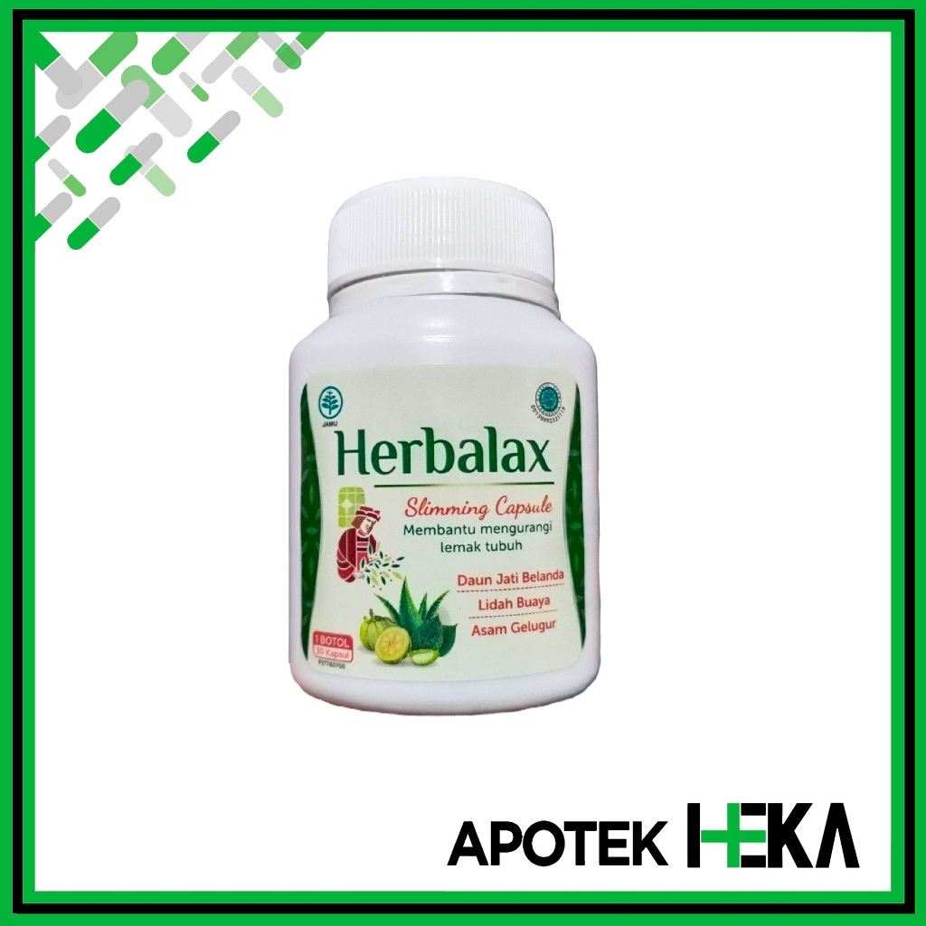 Herbalax Botol isi 30 Kapsul - Obat Pelangsing Penurun Berat Badan (BANDUNG)