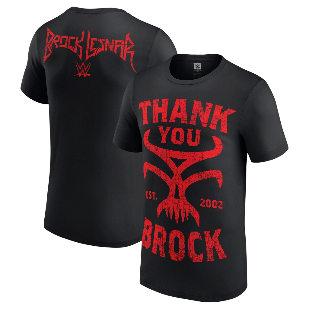 [KAOS 24s] Brock Lesnar Thank You Brock Red T-Shirt - WWE