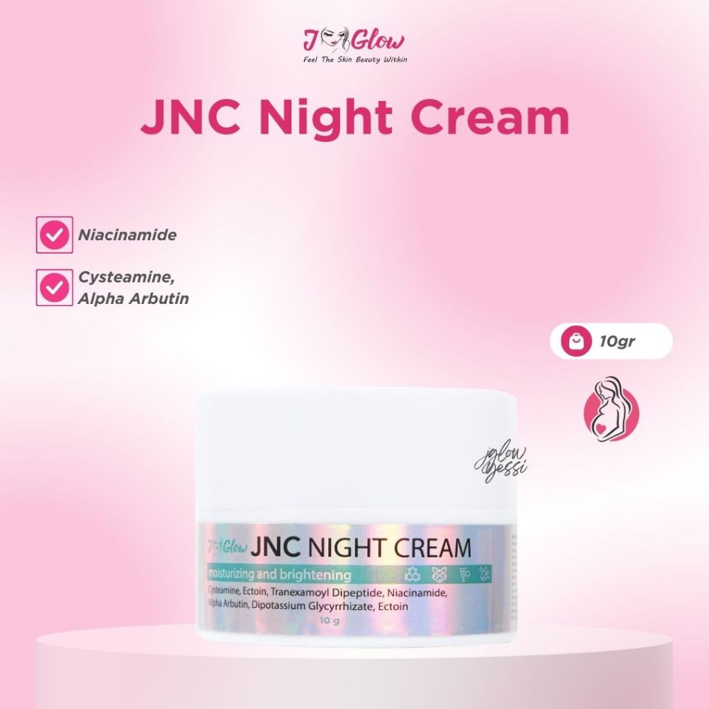 Jglow JNC Basic / Krim Malam - Menyamarkan noda hitam & Mencerahkan
