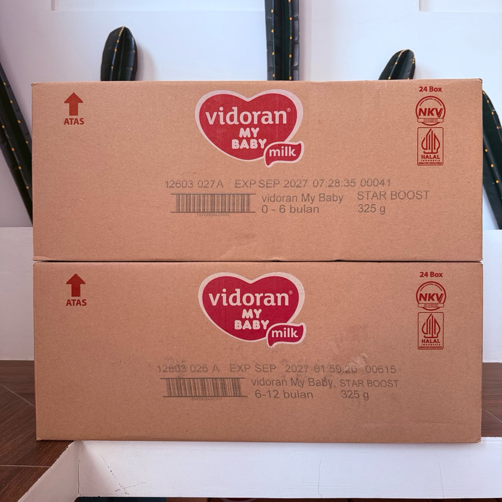 Vidoran My Baby 0-6 bulan / 6-12 bulan 325g ( 1 KARTON) Exp 2027