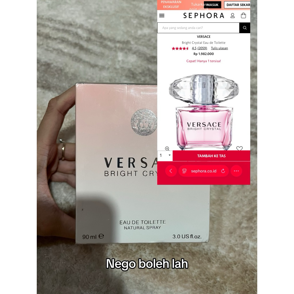 PARFUM VERSACE BRIGHT CRYSTAL - PARFUM WANITA