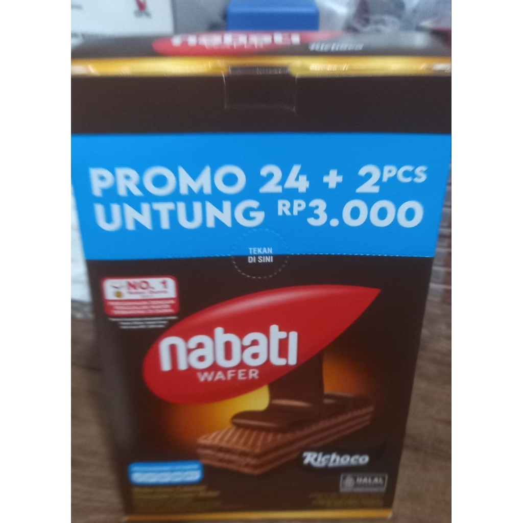 Richeese Nabati  Wafer Coklat 1 box