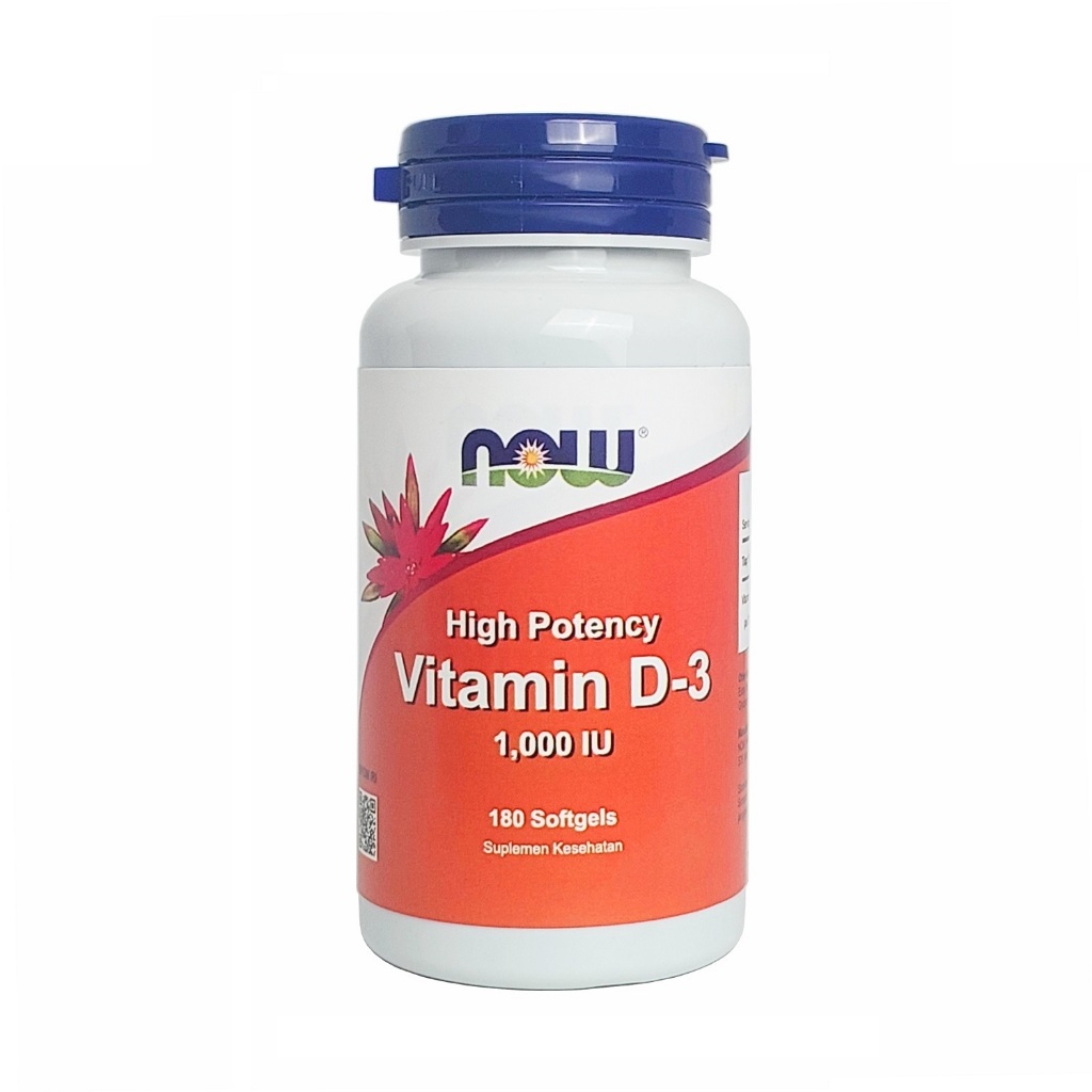Now D3 1000iu Suplemen Vitamin D-3 1000 IU Softgel