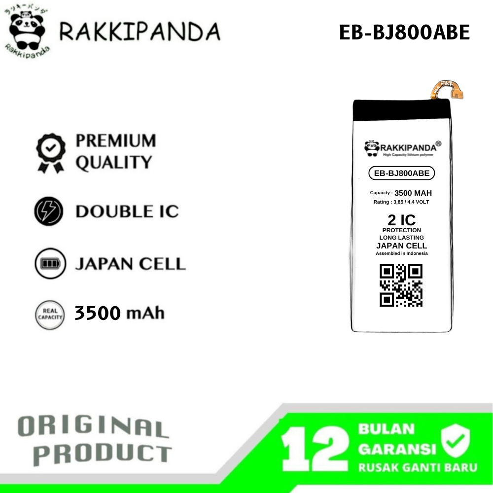 RakkiPanda - EB-BJ800ABE Samsung J8 2018 J800 / A6 2018 A600 / J6 2018 J600 Batre Batrai Baterai