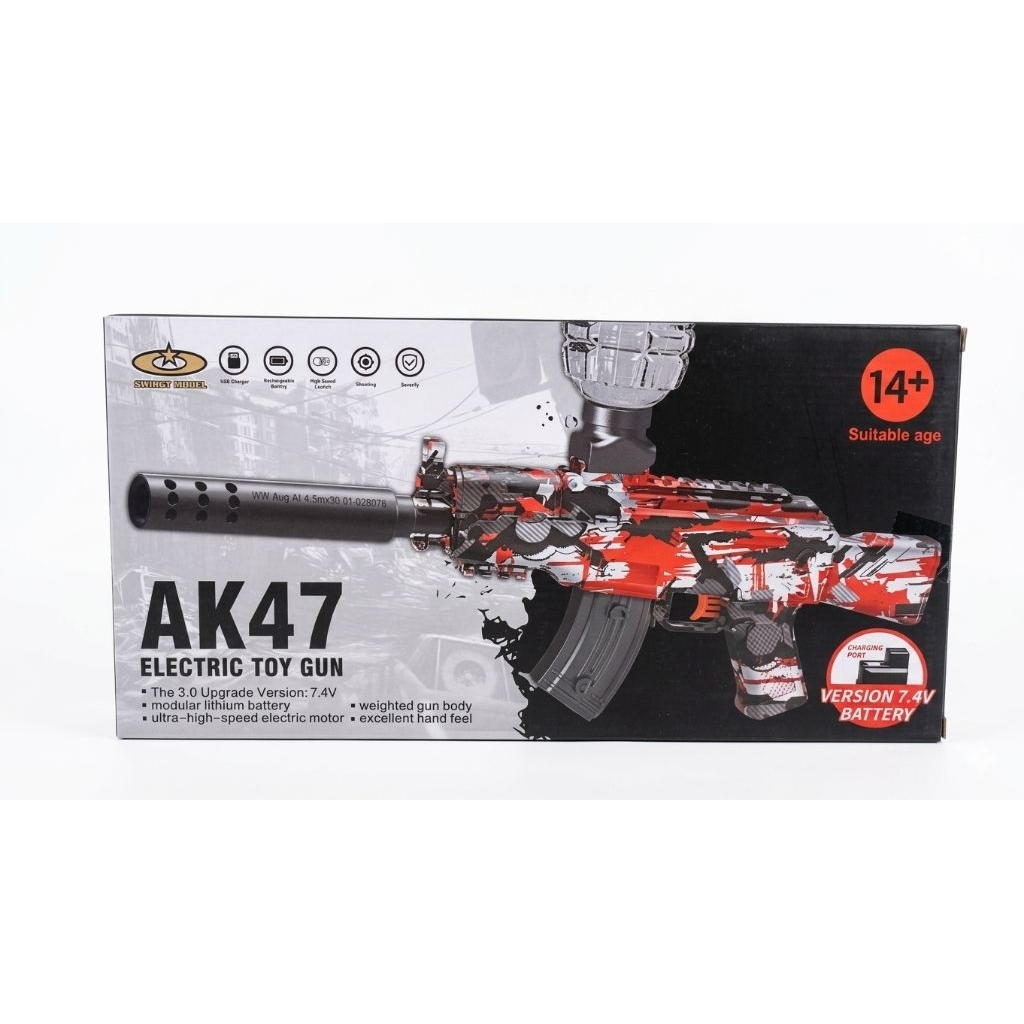 MAINAN PISTOL ELECTRIC AK47 / PISTOL BATRAI