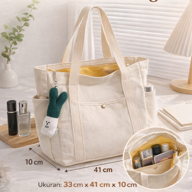 Tas Kuliah Wanita Tas Serbaguna Tas Kantor Kerja Working Bag Tas Wanita Tas Cewek Size Besar Tas Wan