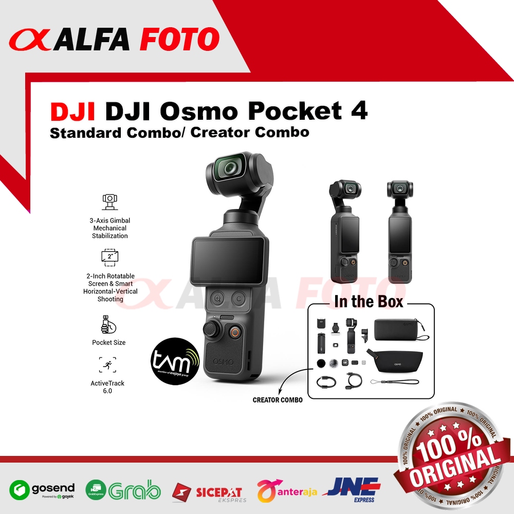 DJI Osmo Pocket 4 Creator Combo Standard Combo Action Camera DJI Pocket 4 Action Cam