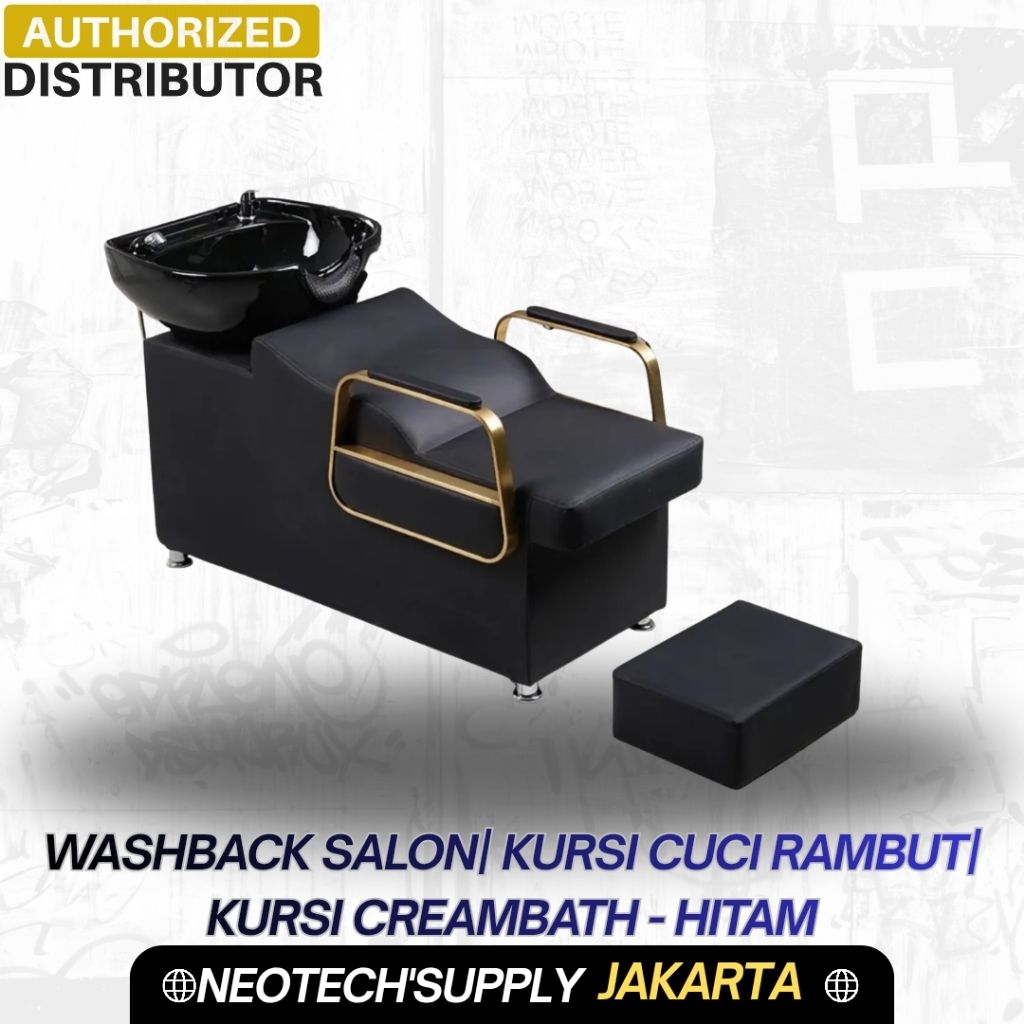 washback salon| kursi cuci rambut| kursi creambath - Hitam