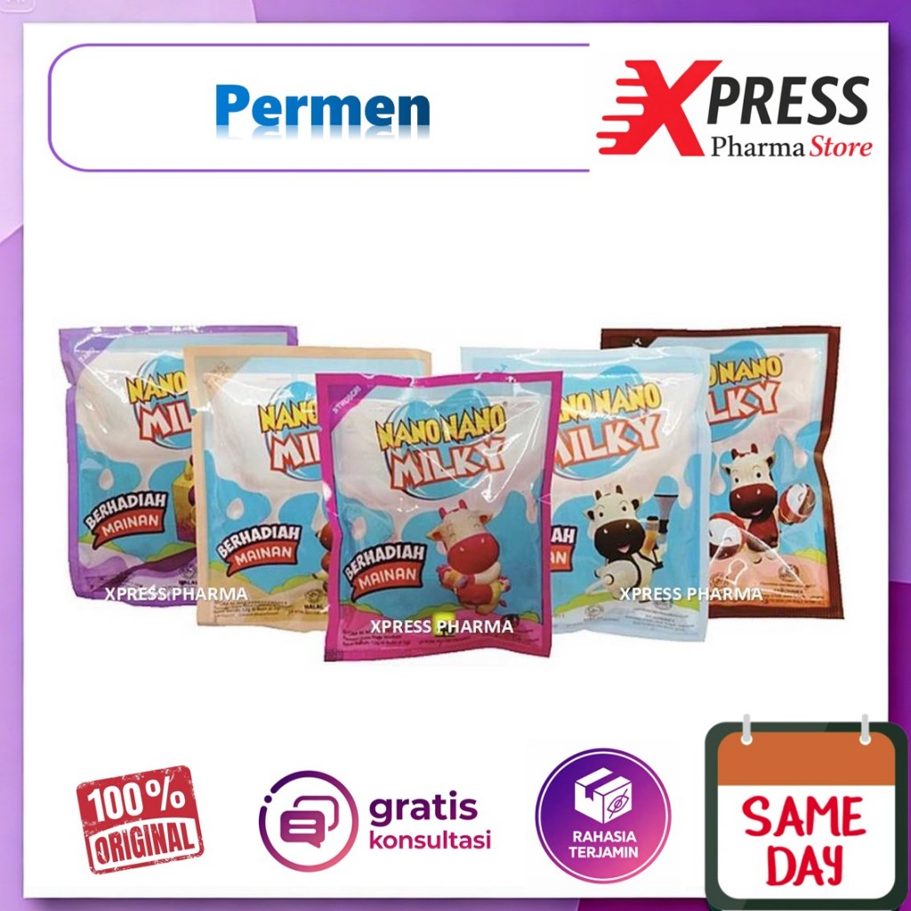 XPRESS ! Nano Nano Milky Permen Nano-nano Susu Nanonano