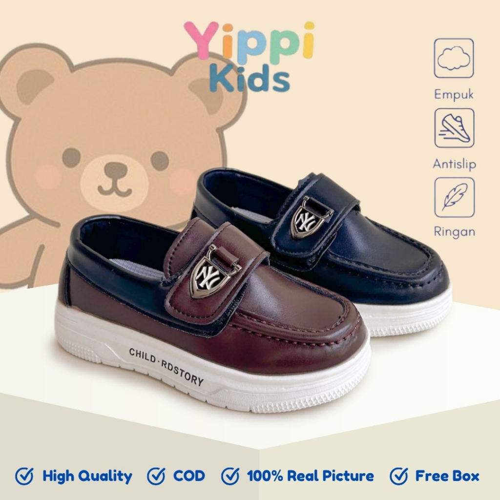YIPPI KIDS - Sepatu Pansus Pantofel Anak Laki Laki 26-36 Sepatu Pansus Anak Cowok 2579
