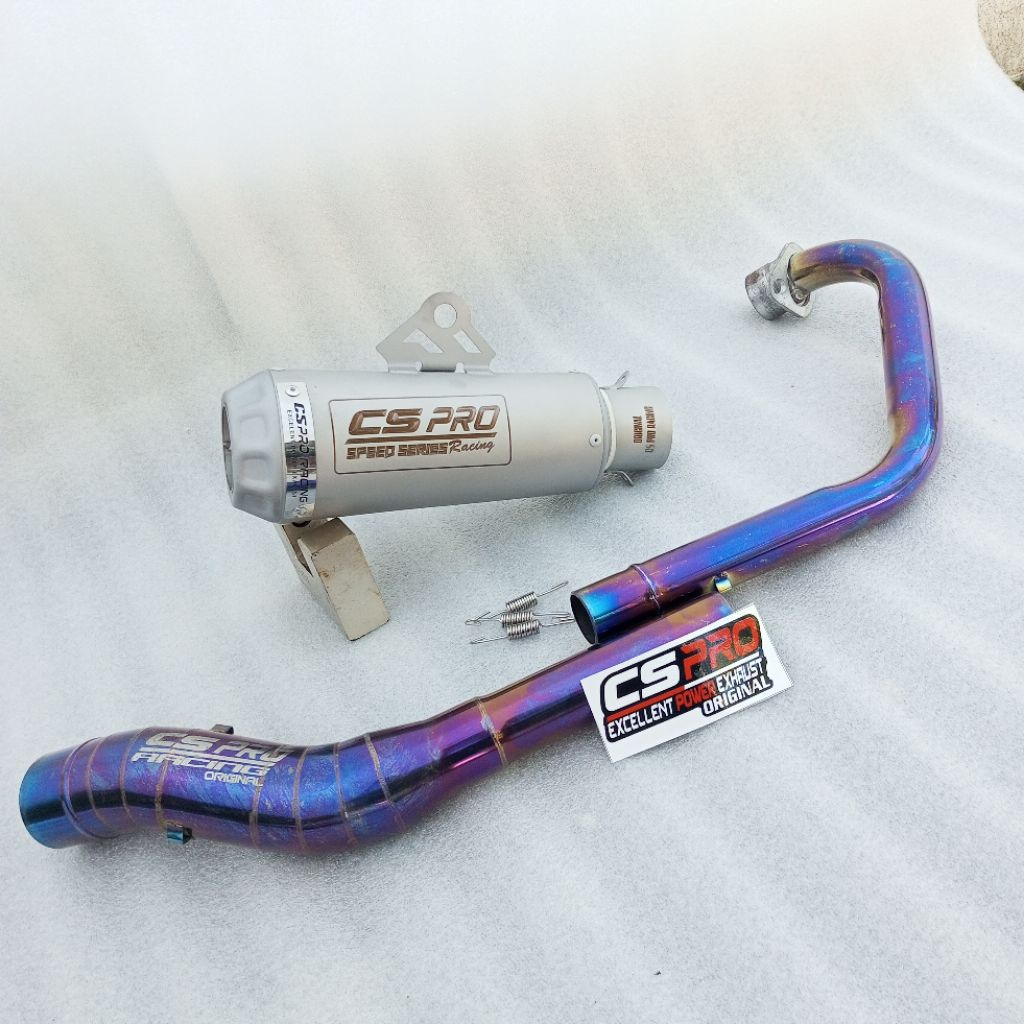 KNALPOT RACING ORI CS pro knalpot Tiger Vixion Verza mp satria fu CBR150R