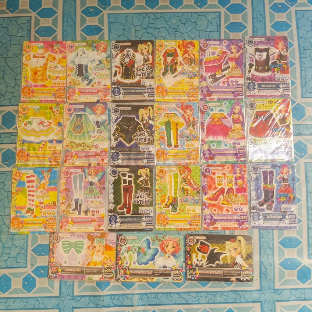 Aikatsu Tournament Set | Orange Candy Blue Fairy Black White Rythm Magician Scheherazade Rose Promo