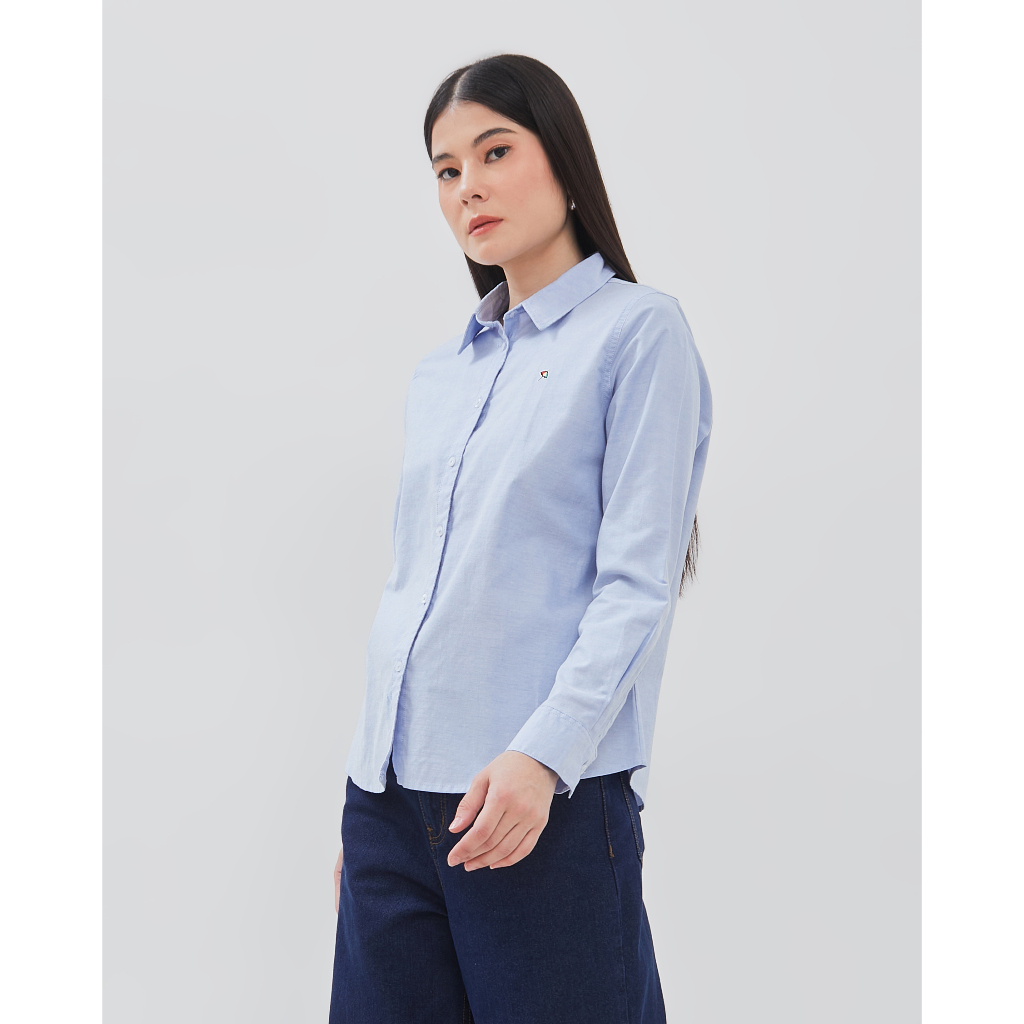 ARNOLD PALMER LADIES Kemeja Lengan Panjang Biru Wanita - P-EBLF24-H5