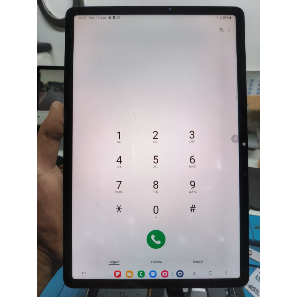 LCD SAMSUNG TAB S7 LTE ORIGINAL COPOTAN MINUS RINGAN
