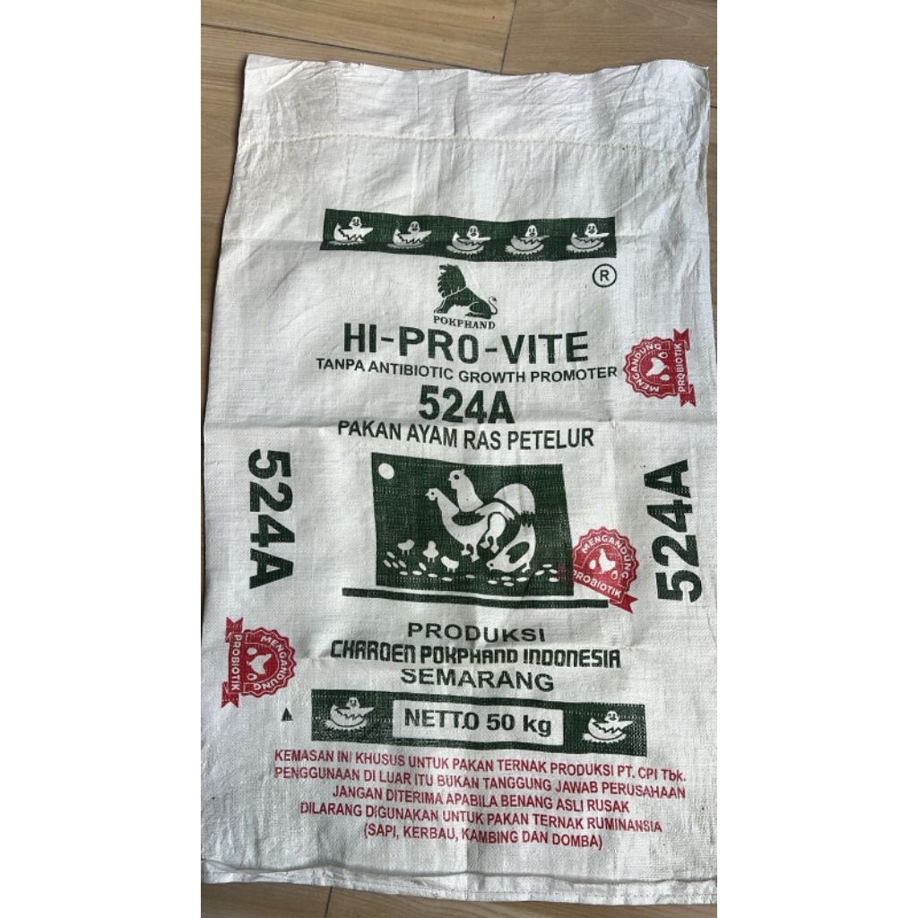 Pakan ayam petelur HI-PRO-VITE 524A repack 1kg