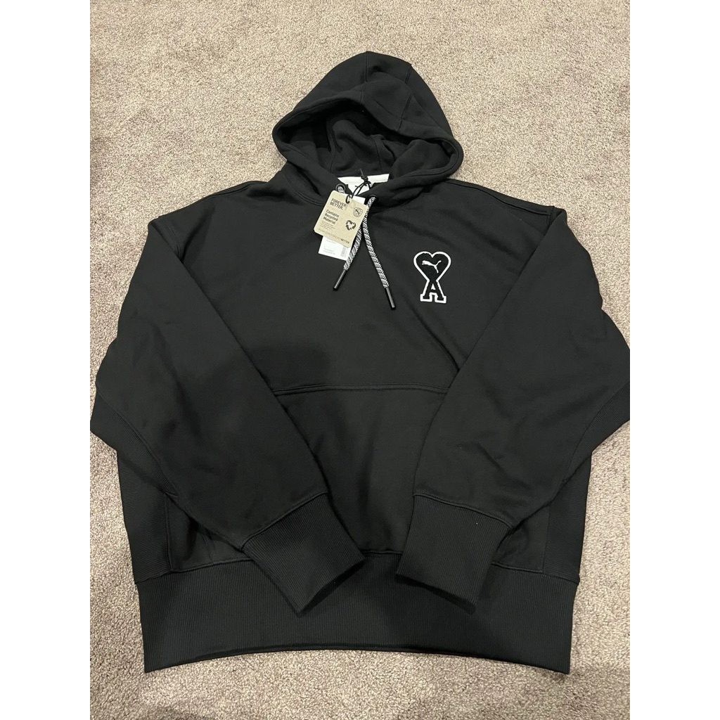 PUMA X AMI DE COUER PARIS HOODIE BLACK