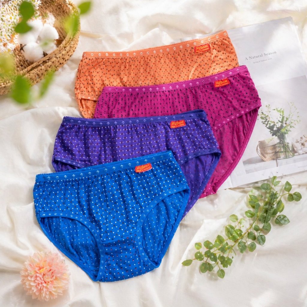 BEE - Celana Dalam Wanita Karet Bintik | Cd Undies Clarisi Renda Pakaian Dalam Wanita