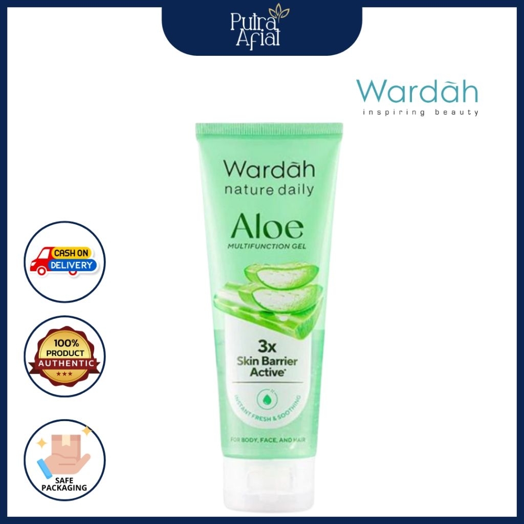 Wardah Aloe Multifunction Gel Aloe Vera Gel Melembapkan Menenangkan Wajah & Kulit Original BPOM