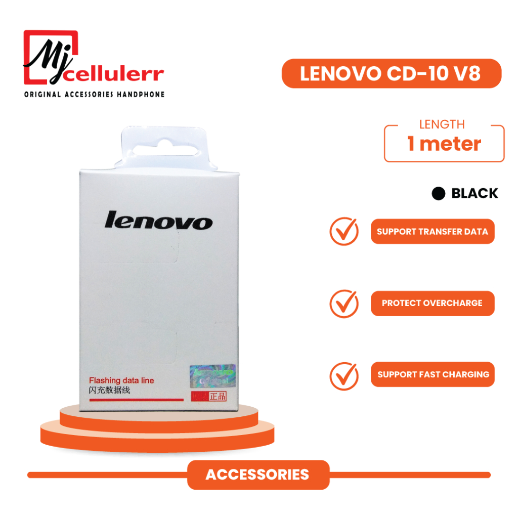Ready Stok Kabel Data CD-10 For Lenovo MIcro USB Fast Charging For Lenovo A1000 / A2010 / A2020 / A6