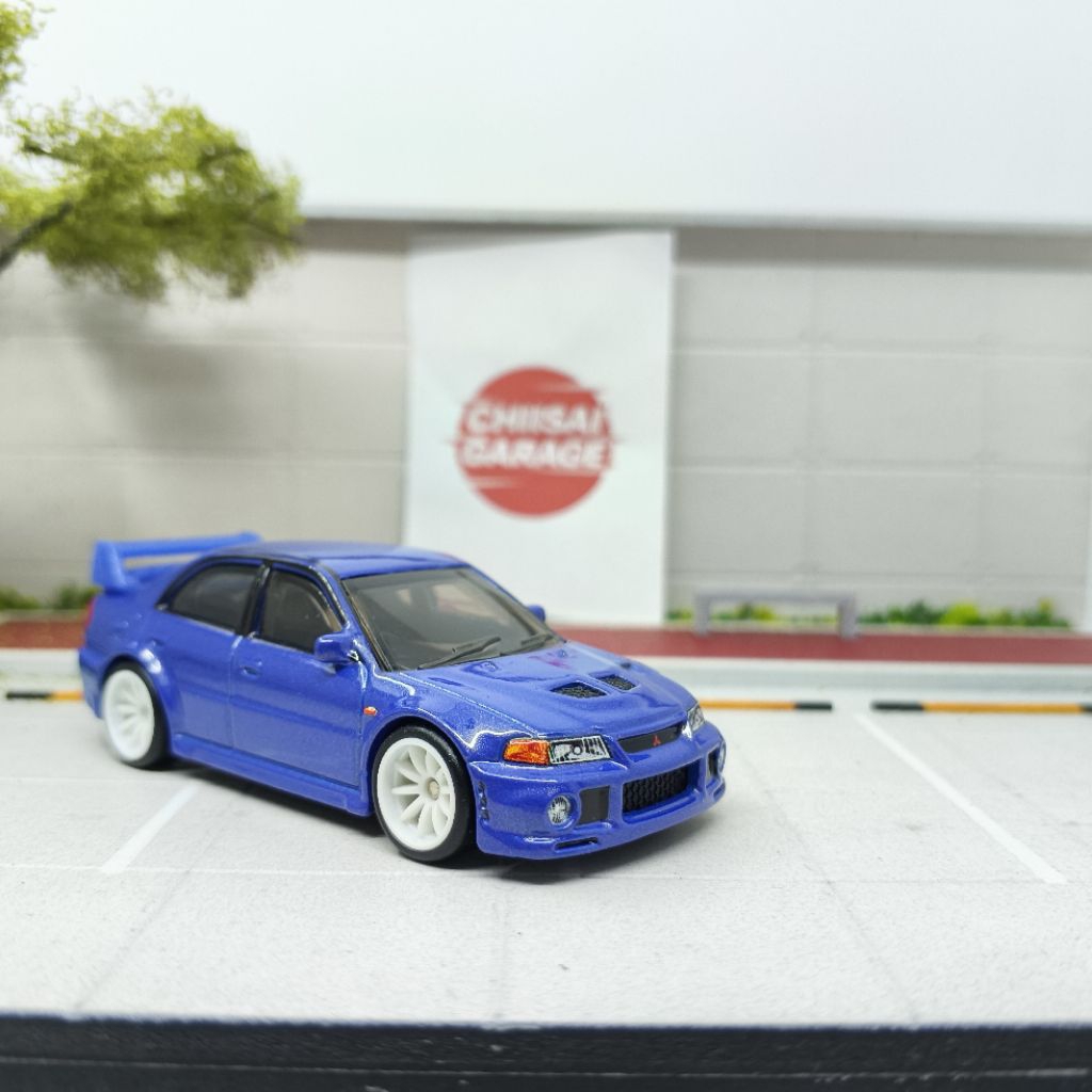 HOT WHEELS MITSUBISHI LANCER EVO VI 6 BIRU PREMIUM MODERN CLASSIC TWIN PACK LOOSE MULUS