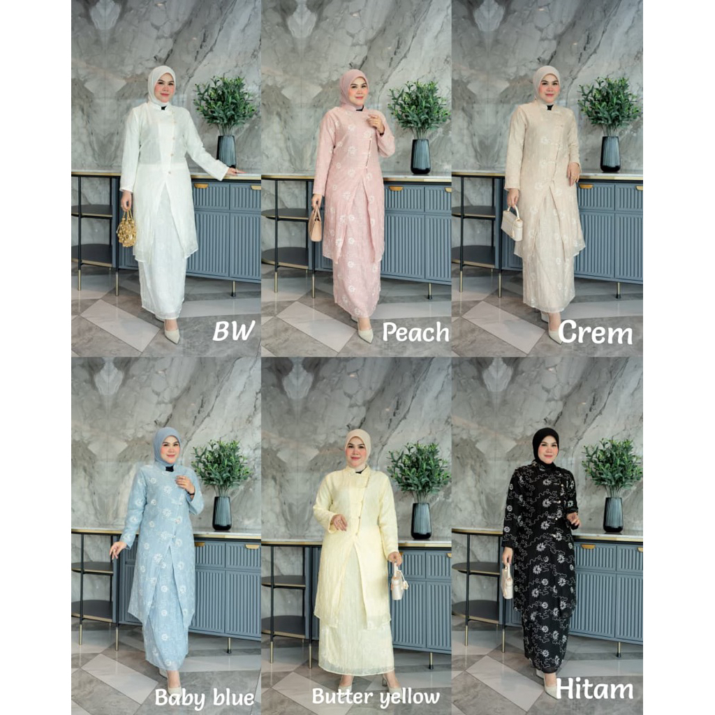REBECA SET ROK BY SYAFEERA SYARI SET ROK PESTA MEWAH terbaru daily mewah SYARI TERBARU BRANDED MOSLE