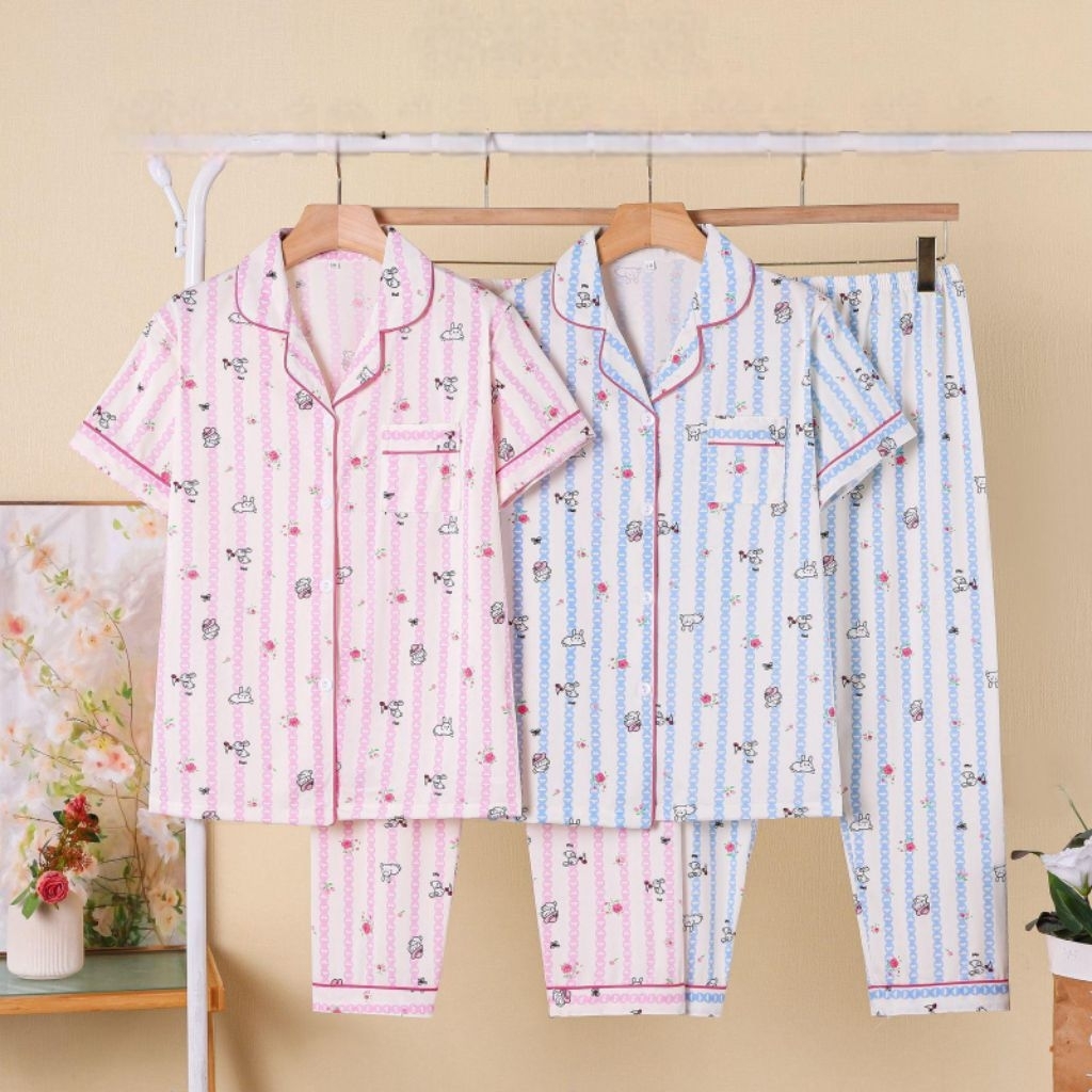 setelan anak perempuan PP piyama baju tidur size 5 sd 12th