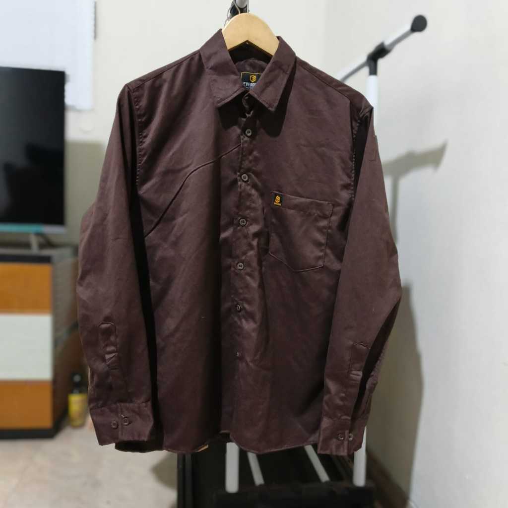 TOYOBO KEMEJA HEM POLOS PRIA BAHAN TOYOBO  FORMAL CASUAL LENGAN PANJANG